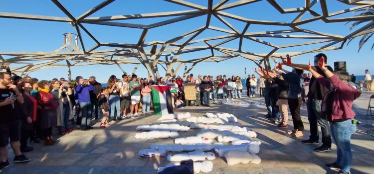 Performance del Grup de Suport al Poble Palestí de Vinaròs