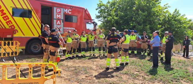 Alcossebre acull un simulacre d’incendi del Consorci Provincial de Bombers