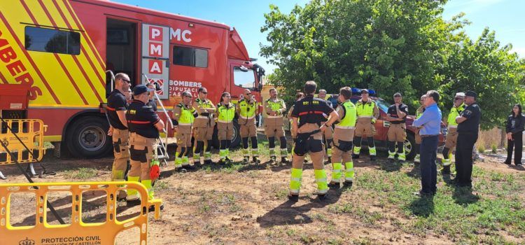 Alcossebre acull un simulacre d’incendi del Consorci Provincial de Bombers