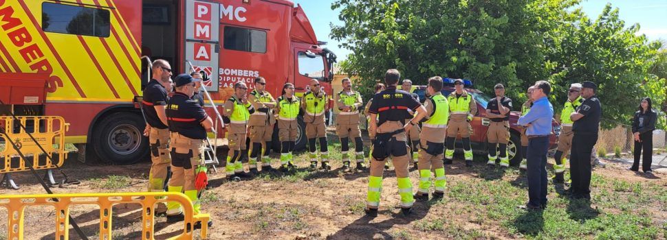 Alcossebre acull un simulacre d’incendi del Consorci Provincial de Bombers