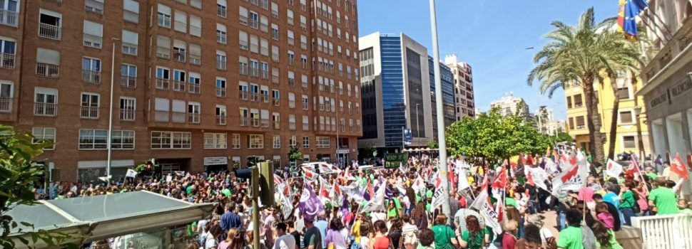 La Plataforma per l’Ensenyament Públic valora el seguiment de la vaga en un 68%