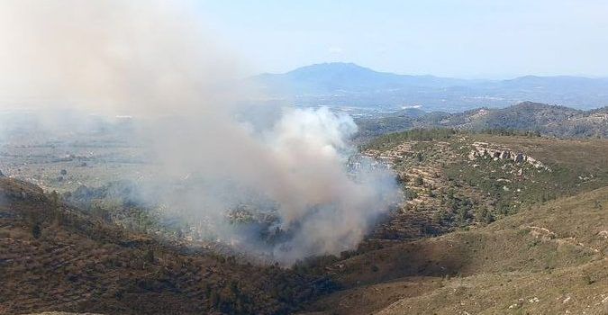 Incendi al Coll de l’Alba (Tortosa)