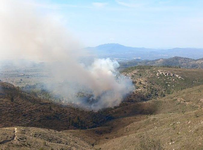Incendi al Coll de l’Alba (Tortosa)