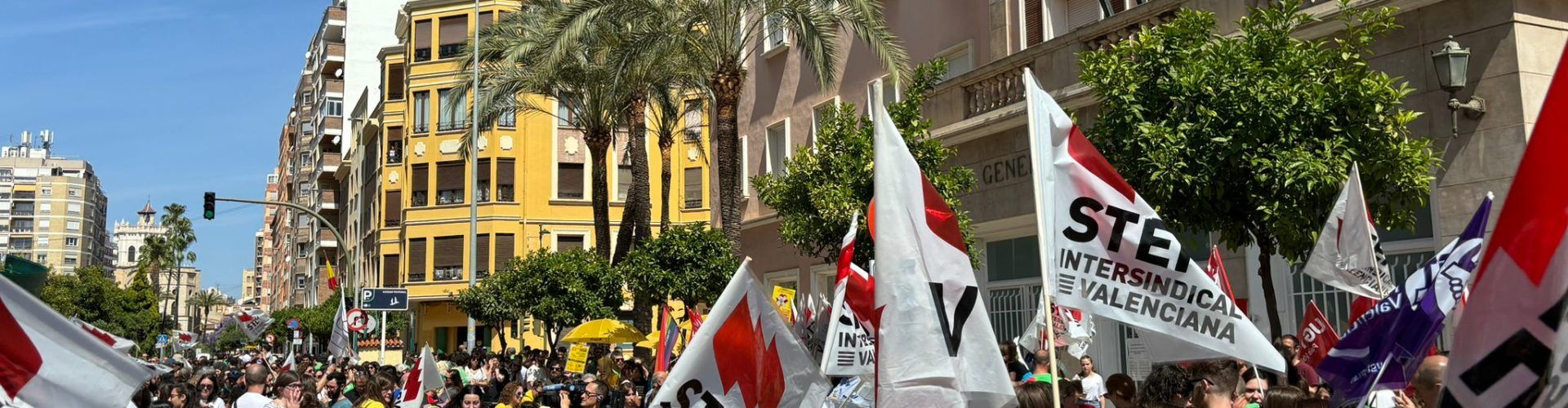 Professorat del Maestrat, en la concentració de Castelló