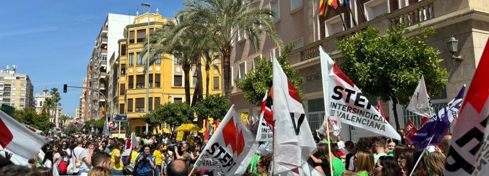 Professorat del Maestrat, en la concentració de Castelló