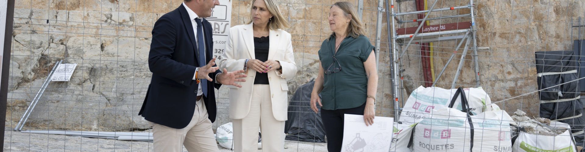 La Diputació de Castelló encara la recta final de les obres d’adequació i millora de l’accés del Castell de Peníscola