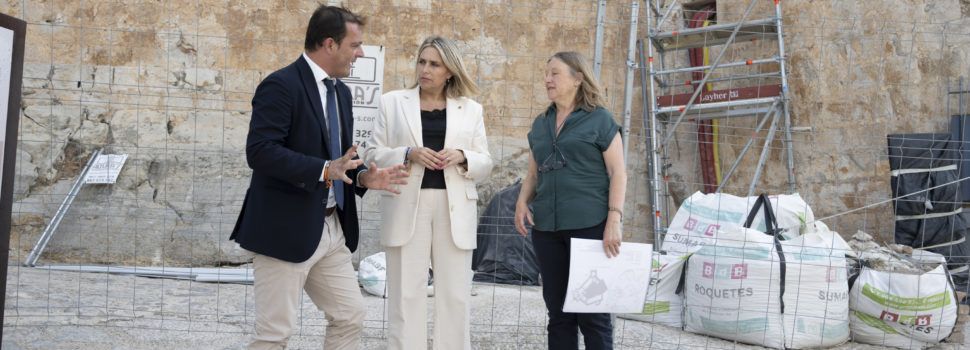 La Diputació de Castelló encara la recta final de les obres d’adequació i millora de l’accés del Castell de Peníscola