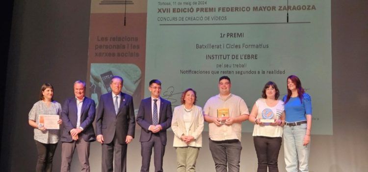 La 17ª edició del Premi Federico Mayor Zaragoza se centra en les relacions personals i les xarxes socials