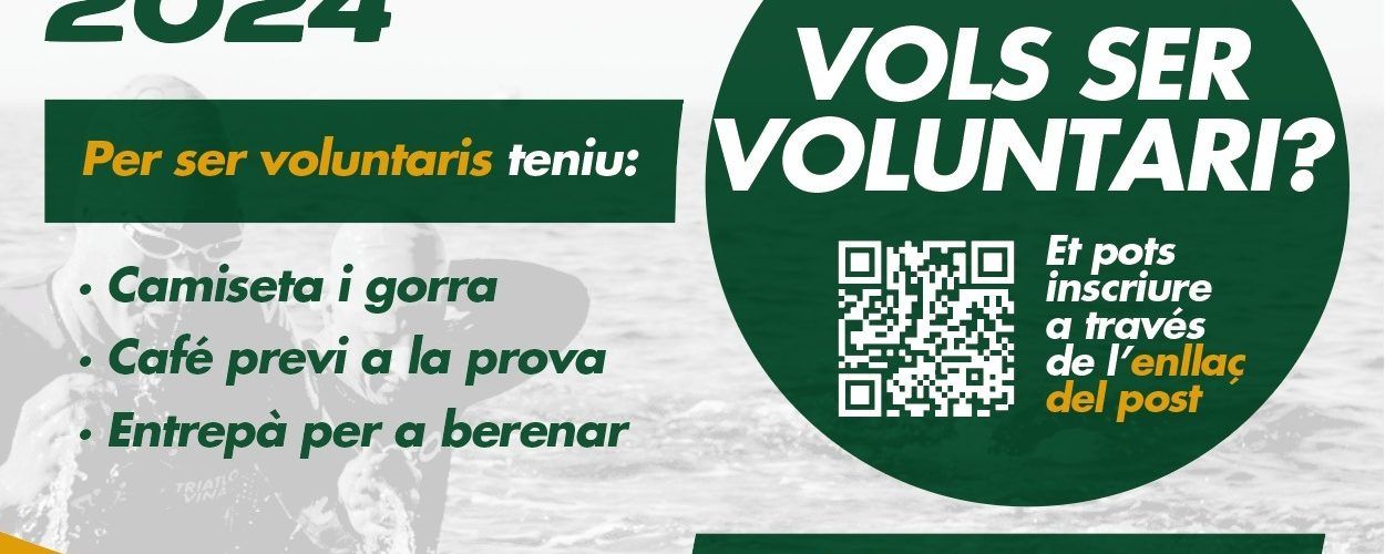 El Club Triatló de Vinaròs busca voluntaris per al Triatlón de Vinaròs 2024