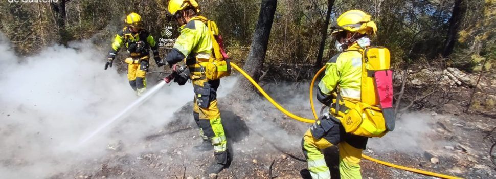 Incendio forestal en Càlig