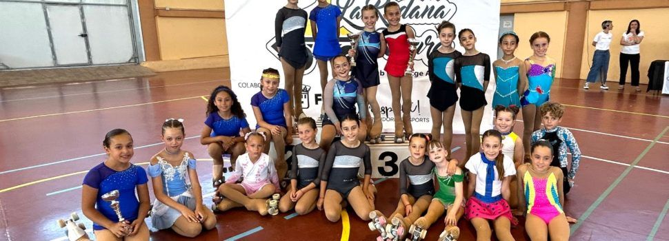 Irene Jaime y Danna Mejia (Club de Patinaje Artístico Vinaròs) se desplazaron hasta Faura