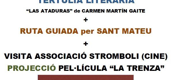 Jornada literària a Sant Mateu, organitzada per la Tertúlia Literària Àgora