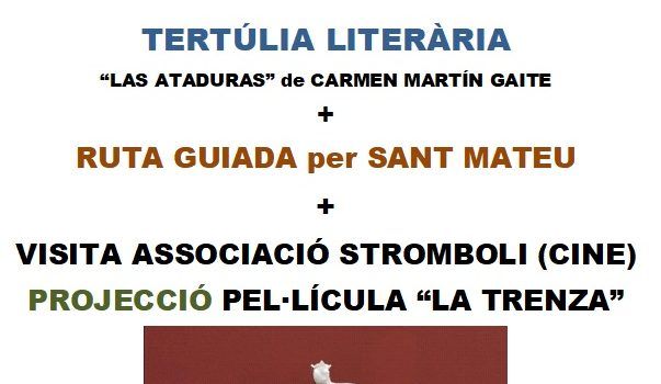Jornada literària a Sant Mateu, organitzada per la Tertúlia Literària Àgora