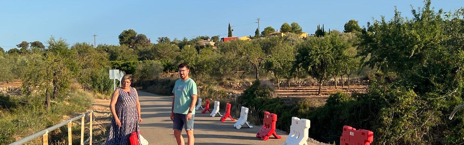 Càlig col·loca senyalització provisional de trànsit al camí Vell de Benicarló