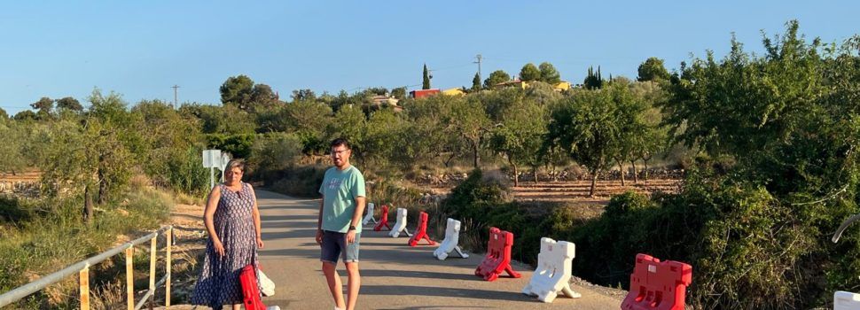 Càlig col·loca senyalització provisional de trànsit al camí Vell de Benicarló
