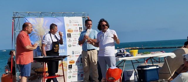 Demostració gastronòmica prèvia al concurs internacional de paella valenciana de Sueca
