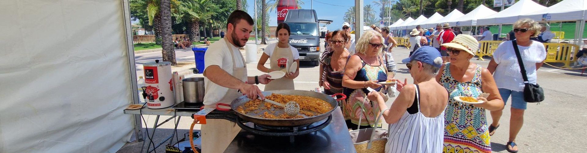 Demostració gastronòmica del canetà Carlos Miralles al concurs de Sueca