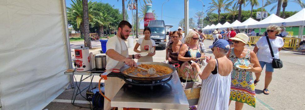 Demostració gastronòmica del canetà Carlos Miralles al concurs de Sueca