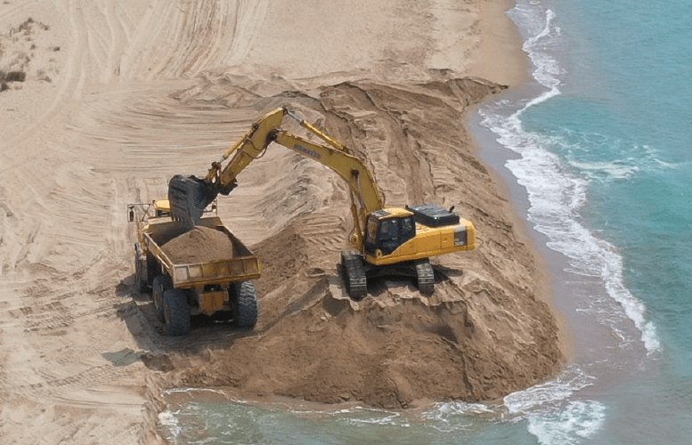Finalizan las obras de emergencia para restitución de arena en las playas del litoral de la provincia de Tarragona