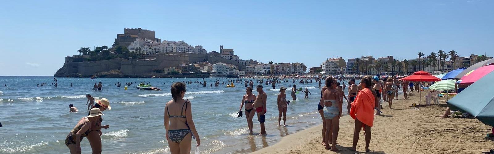 Les platges de Peníscola aproven amb nota les enquestes de valoració dels seus usuaris en la primera quinzena de juliol