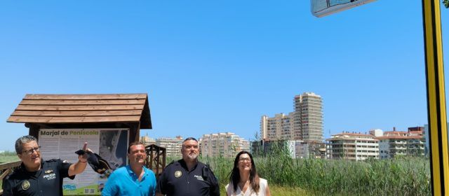 La Policía Local de Peñíscola señaliza la Ruta Escolar con ilustraciones de escolares