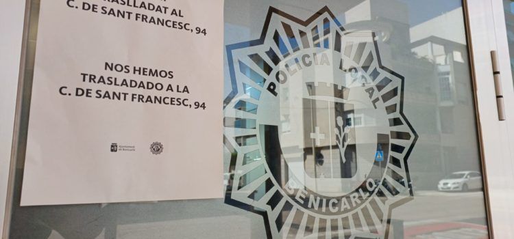 La Policia Local de Benicarló es trasllada provisionalment al carrer de Sant Francesc, 94
