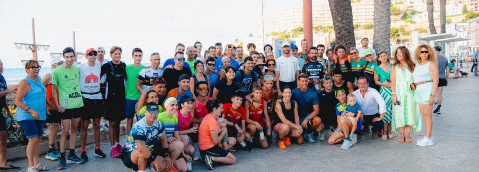 L’atleta Sergio Turull passa per Peníscola per a encarar l’última part del repte “De Tarifa a Cap de Creus Corriendo”