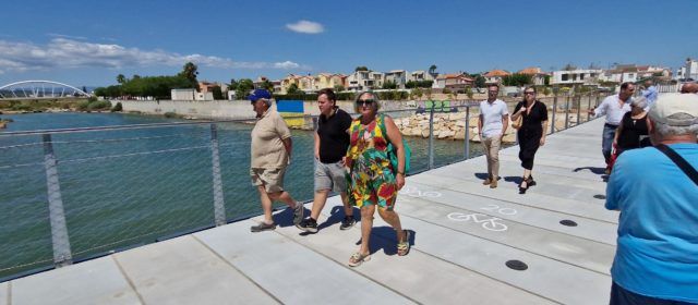 Obertura de la passarel·la ciclopeatonal del Cervol