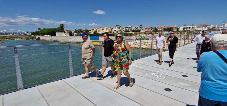 Obertura de la passarel·la ciclopeatonal del Cervol