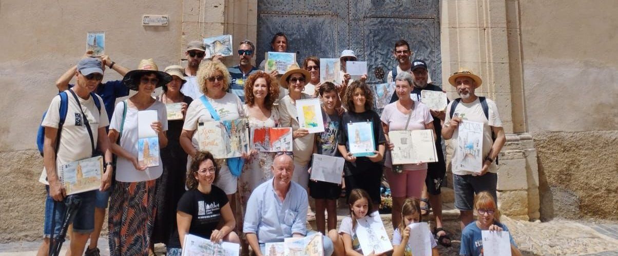 25 dibuixants des de les Terres de l’Ebre fins Castelló en la trobada d’Urbans Sketchers a Xiva de Morella