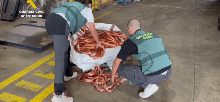 La Guardia Civil desarticula en Traiguera una organización criminal dedicada al robo de cobre