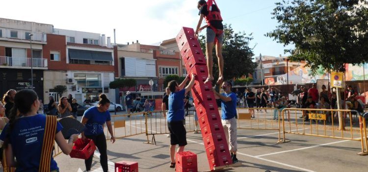 Espectacular arremuntonada a Amposta