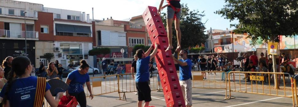 Espectacular arremuntonada a Amposta