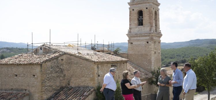 La Diputació de Castelló es conjumina amb el Bisbat de Tortosa per a restaurar la teulada de l’església parroquial de Palanques