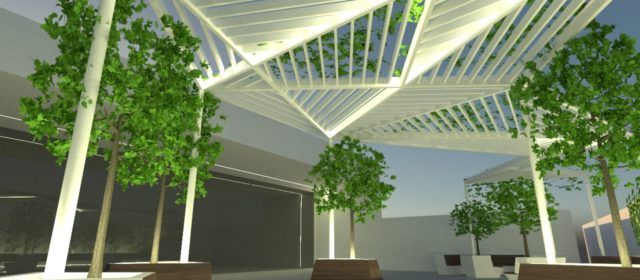 L’Ajuntament treu a licitació la instal·lació de pèrgoles per al Pati del Mercat
