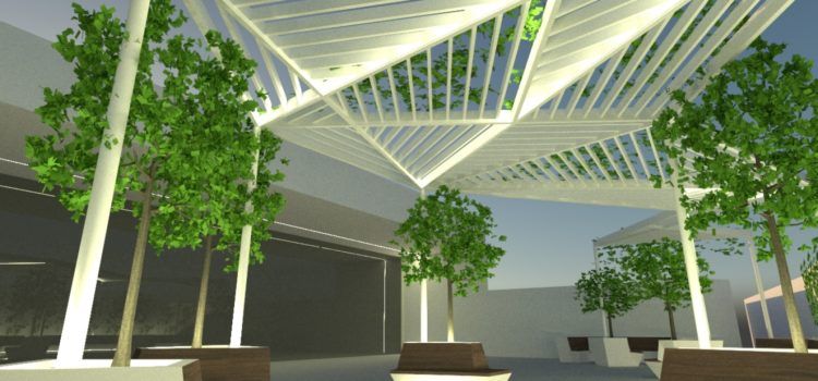 L’Ajuntament treu a licitació la instal·lació de pèrgoles per al Pati del Mercat