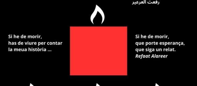 4 octubre als jardins del Convent de Sant Francesc, vigília per Palestina