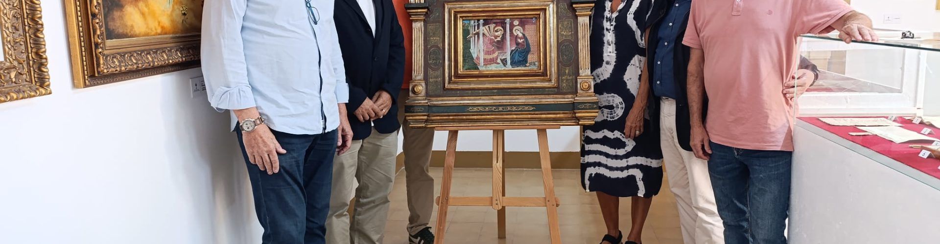 L’Arxiconfraria de la Cinta rep la donació d’un esmalt obra de l’artista Josep Maria Barba