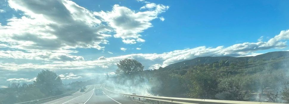 Incendi forestal pel terme de Traiguera