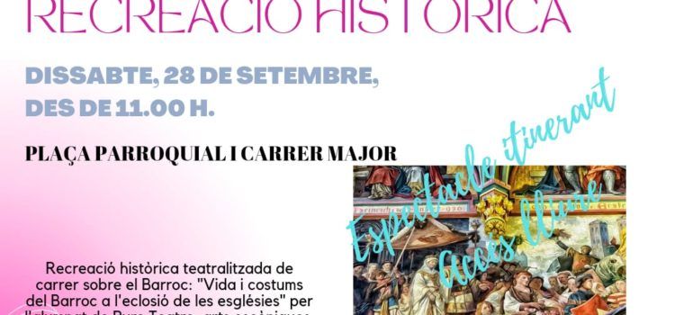Recreació històrica sobre el Barroc aquest dissabte amb Puro Teatro