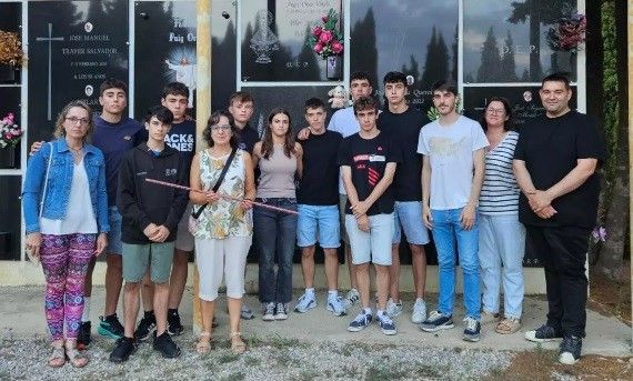Homenaje pótumo de los torneros de Morella al joven fallecido hace tres años en el derrumbe de Peñíscola