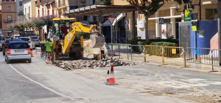 Comença l’adequació de la parada de bus del carrer de Sant Cristòfol