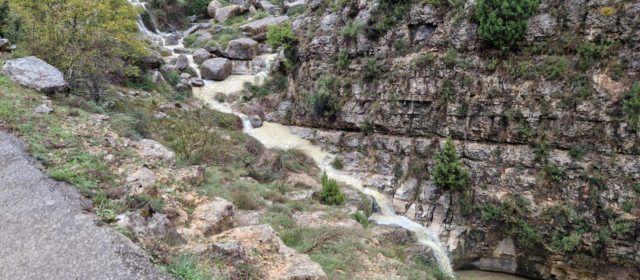 Pluja i barrancs revinguts a Vallibona