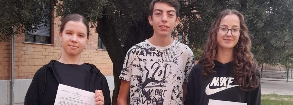 Tres premis extraordinaris d’ ESO a alumnat de l’IES Leopoldo Querol