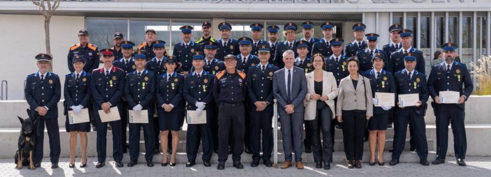 El 6è Dia de la Policia Local i Protecció Civil d’Amposta reconeix 18 policies