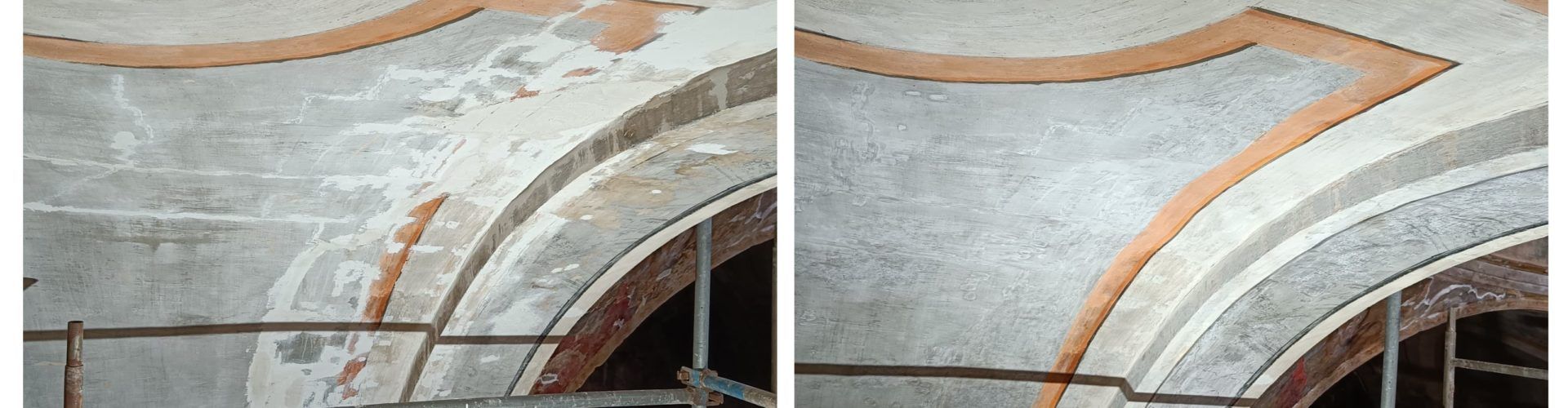 Renaixen les pintures de la capella de la Comunió de Canet lo Roig dedicades a la Justícia i la Temprança