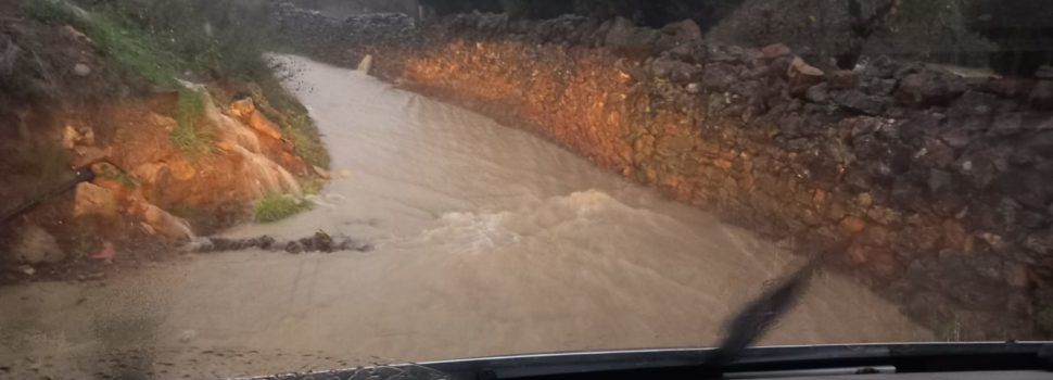 L’Ajuntament de Benassal demana precaució davant les fortes pluges i la previsió de noves precipitacions