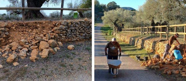 Biela y Tierra visita el Proyecto Piedra Seca del Territorio Sénia para hacer un reportaje de 10 proyectos de Reto Demográfico de toda España