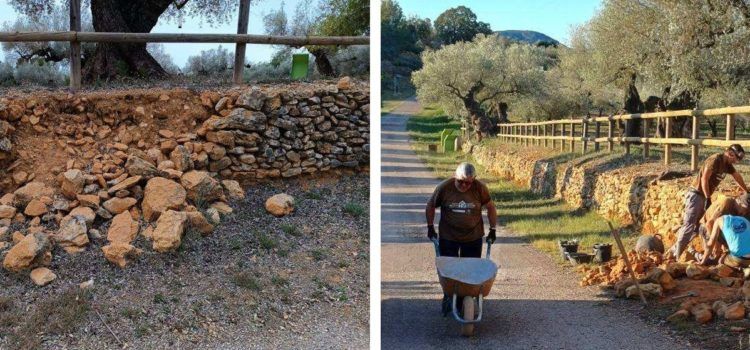 Biela y Tierra visita el Proyecto Piedra Seca del Territorio Sénia para hacer un reportaje de 10 proyectos de Reto Demográfico de toda España