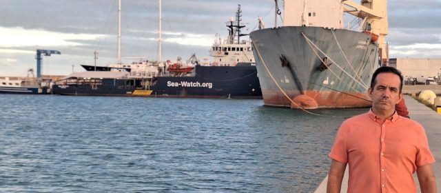Brito (VOX) tilda de “barco negrero” el ‘Sea Watch’ que siga amarrado en el puerto de Vinaròs